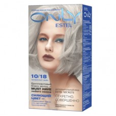 Стойкая краска-гель ESTEL ONLY 10/18, СВЕТЛЫЙ БЛОНДИН ПЕПЕЛЬНО-ЖЕМЧУЖНЫЙ 125мл.